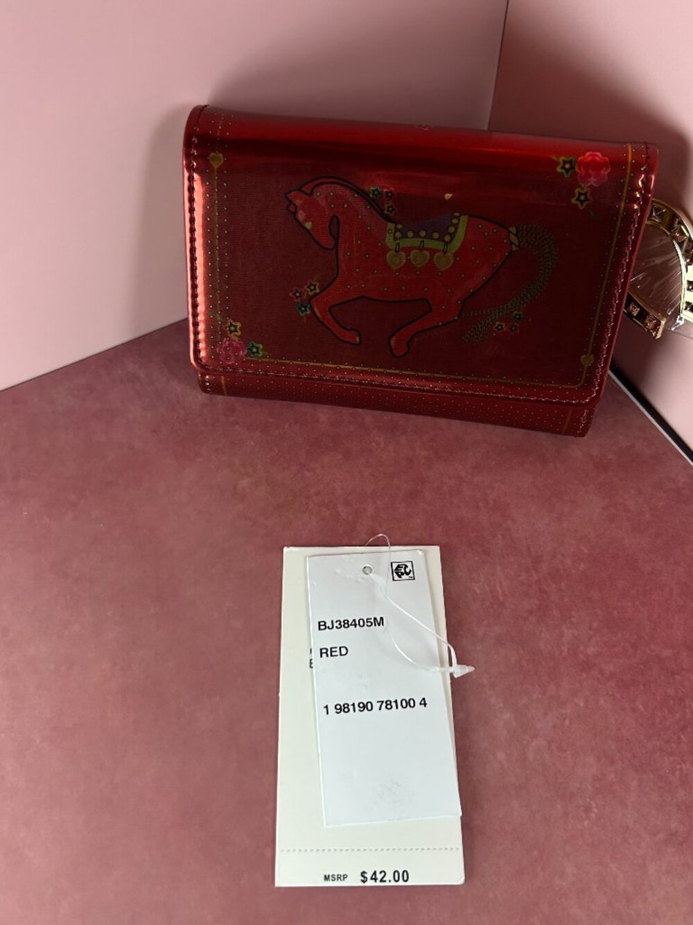 BETSEY JOHNSON CNY YEAR OF THE HORSE WALLET - Picture 2 of 11